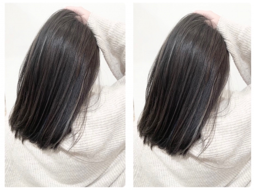 ブルーアッシュ×コントラストハイライト