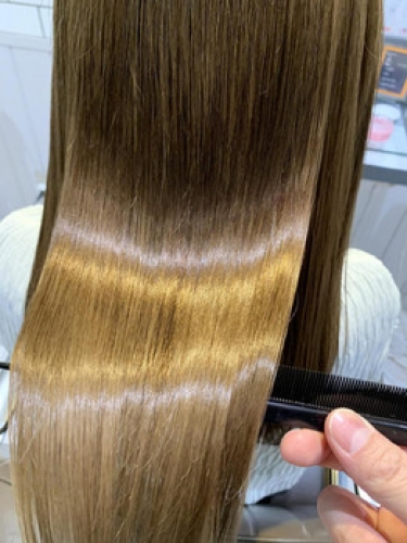 ブリーチ毛でもツルツルに【成田】