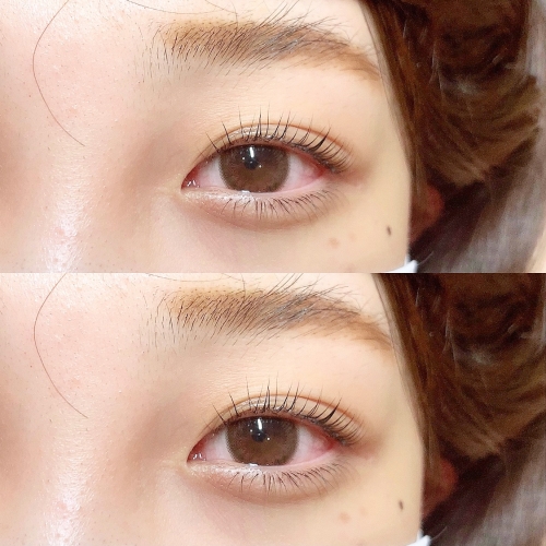 パリジェンヌラッシュリフト×下まつげエクステ☆