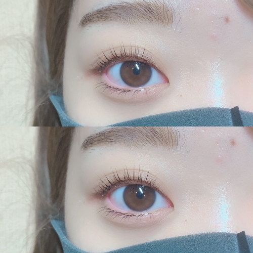 パリジェンヌラッシュリフト×下まつげエクステ☆