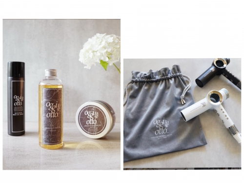 oggiottoのシャンプー&ドライヤーでヘアケア