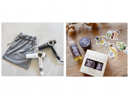 髪をケアするoggiottoのシャンプー&ドライヤー