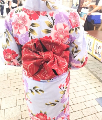 浴衣帯アレンジ(三重紐無し)♪♪浴衣 着付け 承り中(^-^)/ 荻窪 美容室 arc by neolive