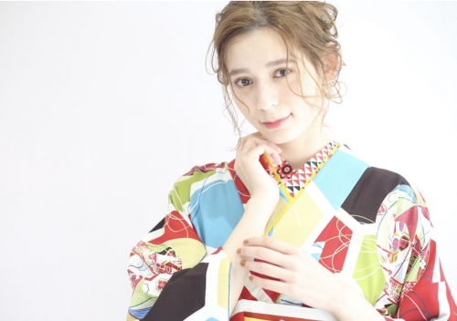 【卒業式袴着付け】池袋　美容室　Neolive 卒業式袴着付け　ヘアセット