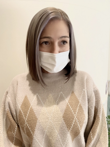 切りっぱなしヘア