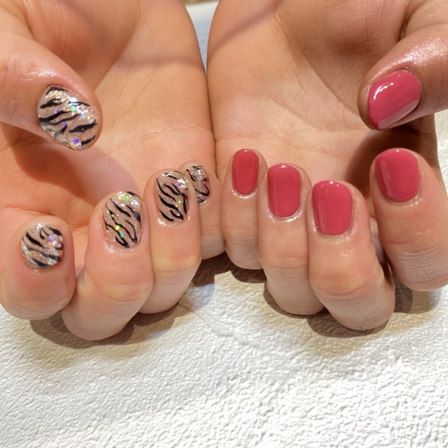 ゼブラネイル♪