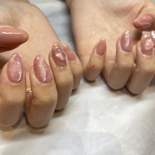 天然石ネイル♪