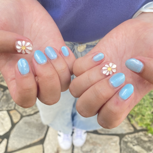 ぷっくりお花ネイル♪