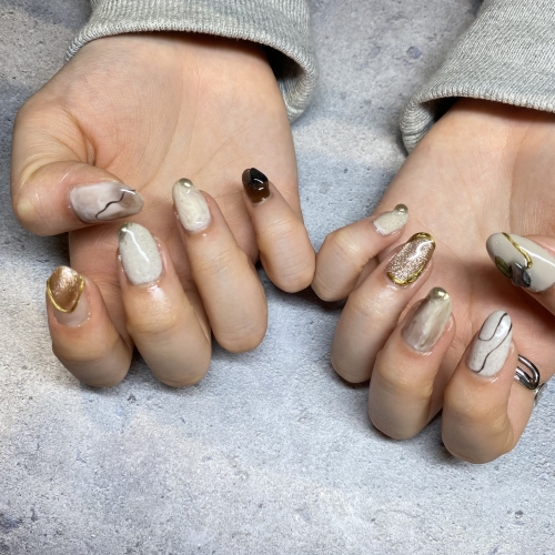 冬ニュアンスネイル♪