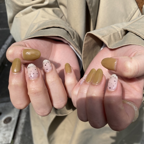 シンプルニュアンスネイル♪