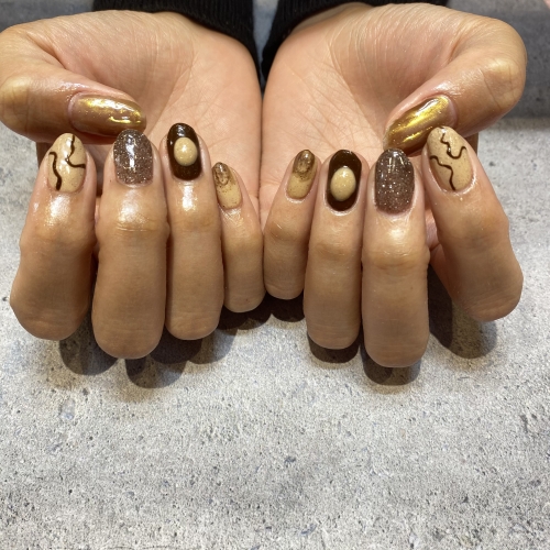 ニュアンスネイル♪バレンタイン