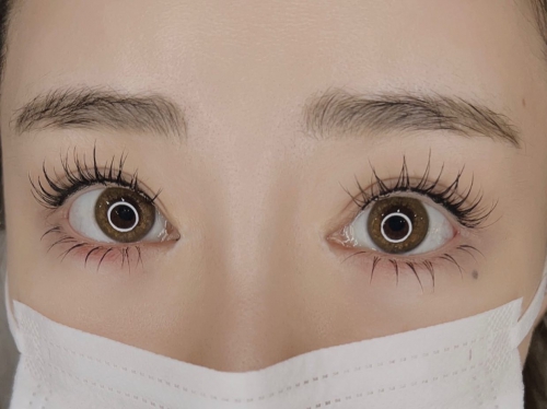 フラットラッシュワンホン×下まつげ