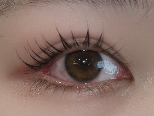 ピーナッツロッドパーマ、下まつげ