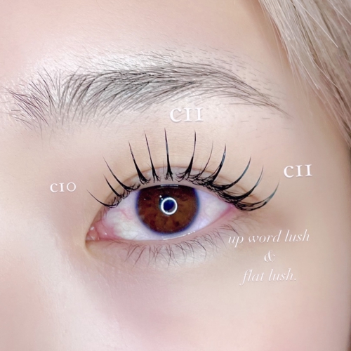 アップワードラッシュ×フラットラッシュ140本