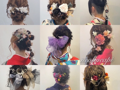 池袋 美容室 Neolive api 着付け メイク【卒業式】