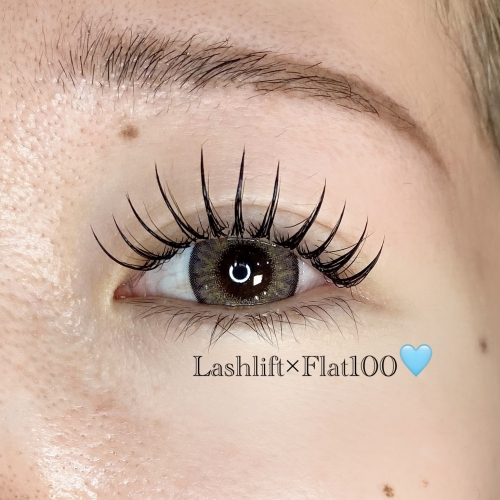 パーマ×フラットラッシュ100本