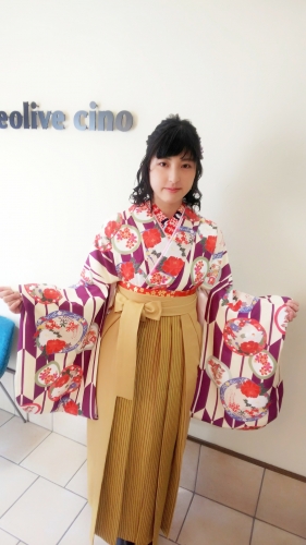 卒業式 ヘアセット 袴着付け ご予約受付中☆ 登戸