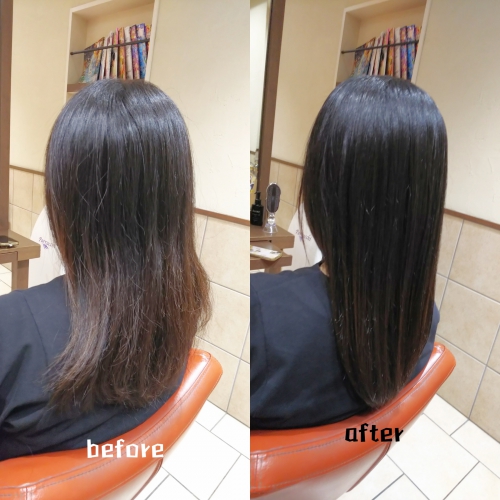 髪質改善酸熱トリートメントと超音波ハホニコトリートメントで髪のケアをしませんか☆