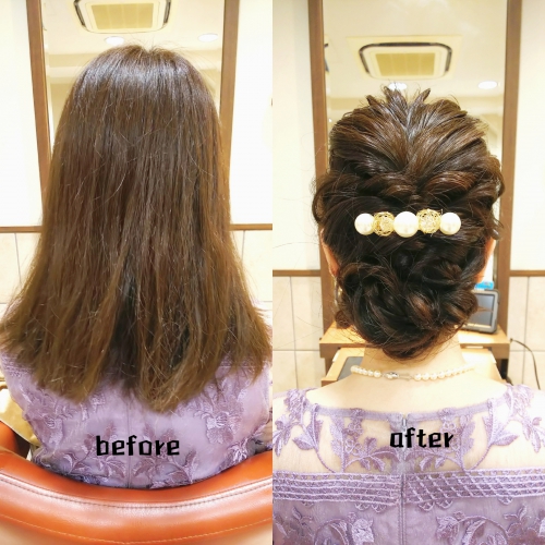 結婚式にオススメ 編み込みヘアアレンジ☆