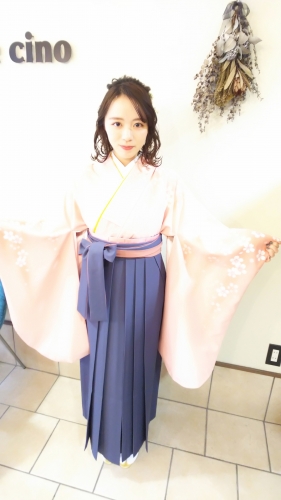 卒業式 ヘアセット 袴着付け ご予約受付中☆ 登戸