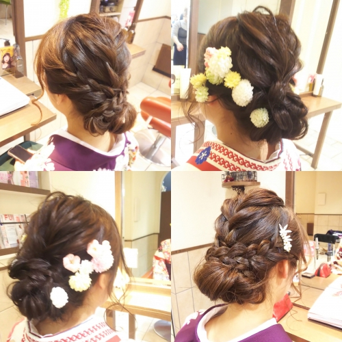 卒業式 ヘアセット 袴着付け ご予約受付中☆