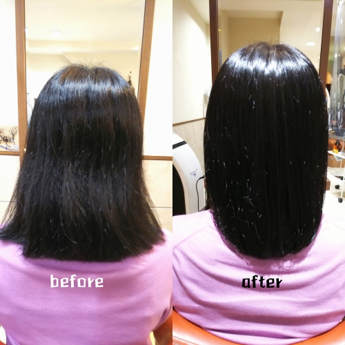 髪質改善酸熱とラメラメトリートメント☆