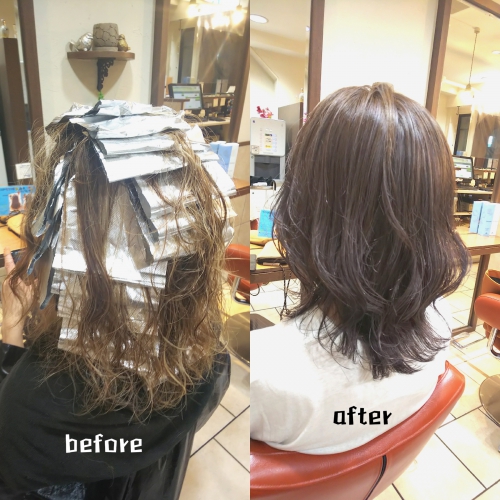 デザインカラー ハイライトとシルバーグレージュ