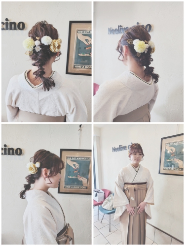 卒業式、袴着付け、ヘアセットご予約受付中