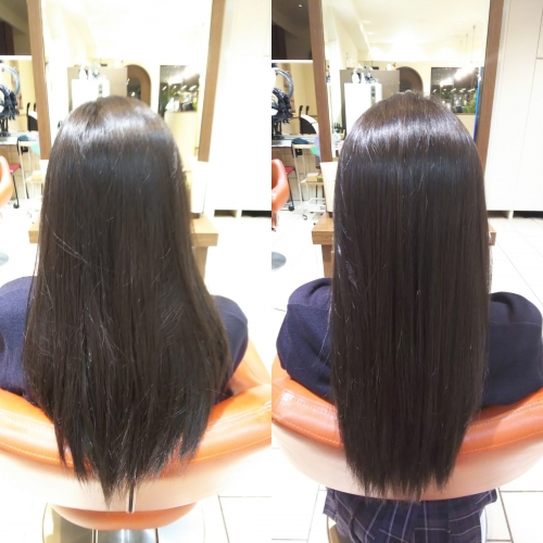 【髪質改善】ハホニコ酸熱トリートメントで伸ばしている髪をまとまる美髪に☆