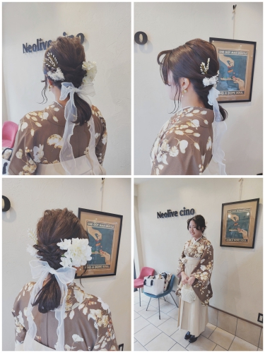 卒業式、袴着付け、ヘアセットご予約受付中