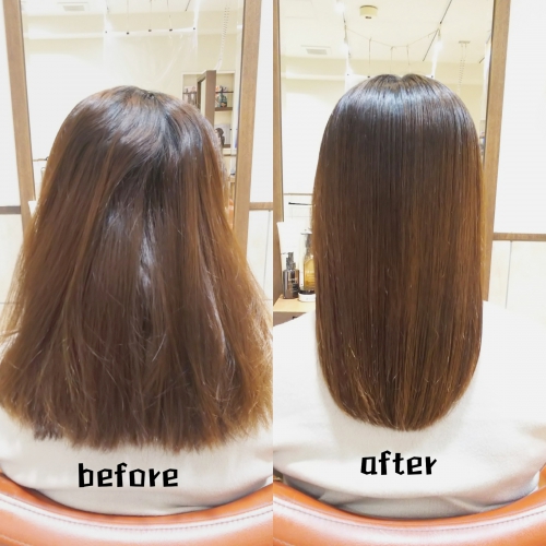 髪質改善 酸性ストレートパーマで毛先まで柔らかい美髪に☆