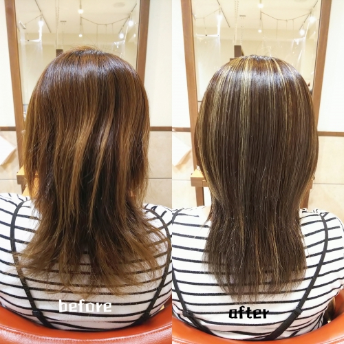 ハイライトと赤み消しカラー アディクシーサファイア☆