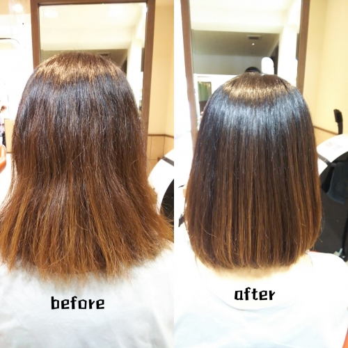 【髪質改善】ハホニコ酸熱トリートメントとラメラメトリートメントで美髪にしませんか☆