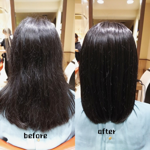 髪質改善酸熱とラメラメトリートメント☆