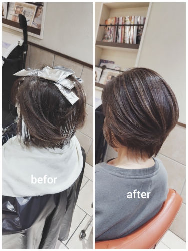 白髪ぼかしハイライトでイメチェンしませんか？