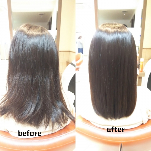 髪質改善酸熱トリートメントとラメラメトリートメントで艶髪に☆