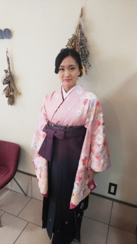 卒業式 ヘアセット 袴着付け ご予約受付中☆ 登戸