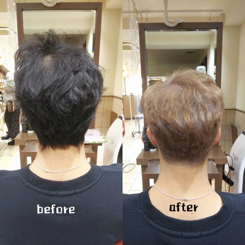 ダブルカラー ブリーチ オンカラー シナモンベージュ☆