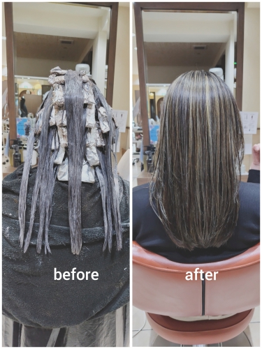 白髪ぼかしハイライトでイメチェンしませんか？