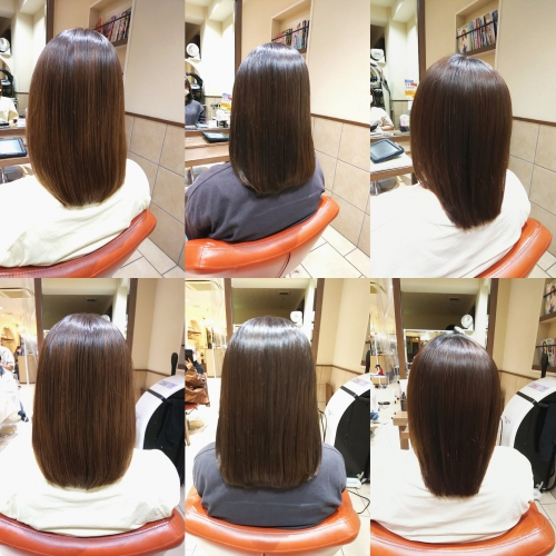 髪質改善酸熱トリートメントと超音波ハホニコトリートメントでサラサラ髪に☆