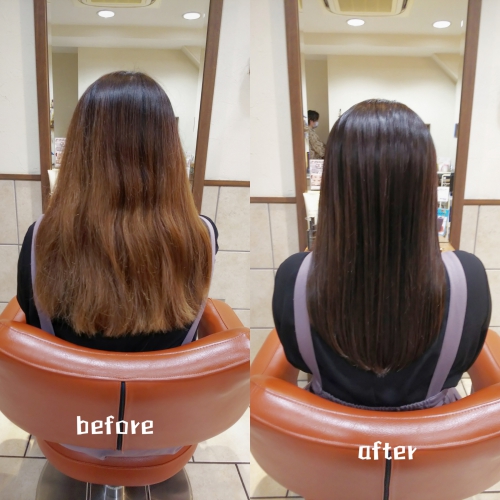 酸性ストレート(酸性縮毛矯正)でキレイな髪にしませんか☆