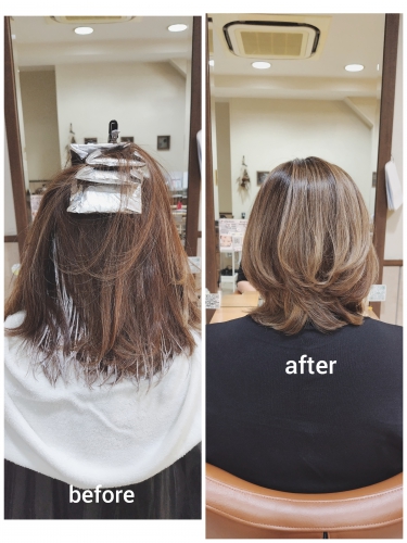 白髪ぼかしハイライトでイメチェンしませんか？