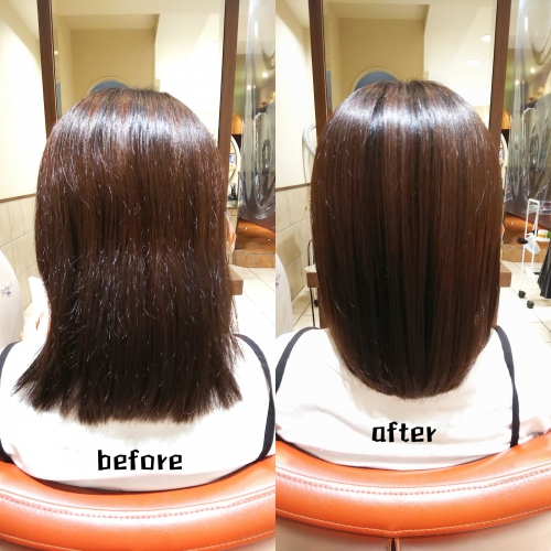 髪質改善酸熱トリートメント、ハホニコラメラメトリートメント  美髪