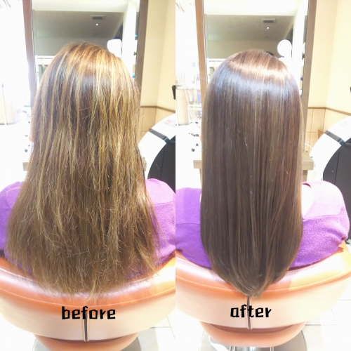 髪質改善メニューで艶髪☆