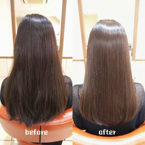 髪質改善酸熱トリートメント、ハホニコラメラメトリートメント 美髪