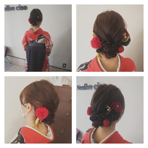 卒業式、袴着付け、ヘアセットご予約受付中