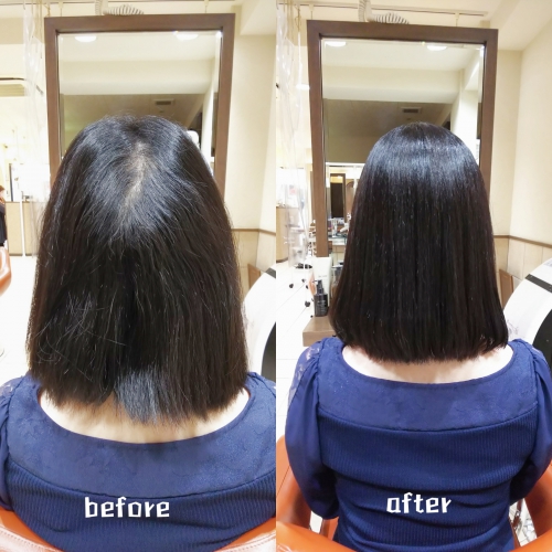 伸ばしている髪を酸性縮毛矯正でキレイにしませんか？