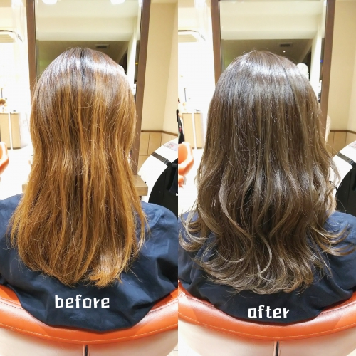 オリーブアッシュカラーでイメチェン☆