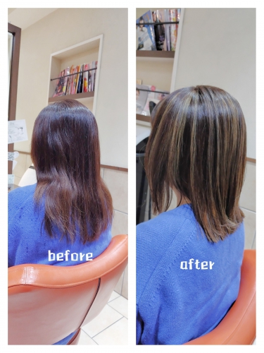 白髪ぼかしハイライトでイメチェンしませんか？