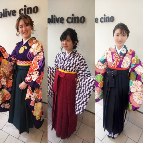 卒業式 ヘアセット 袴着付け ご予約受付中☆